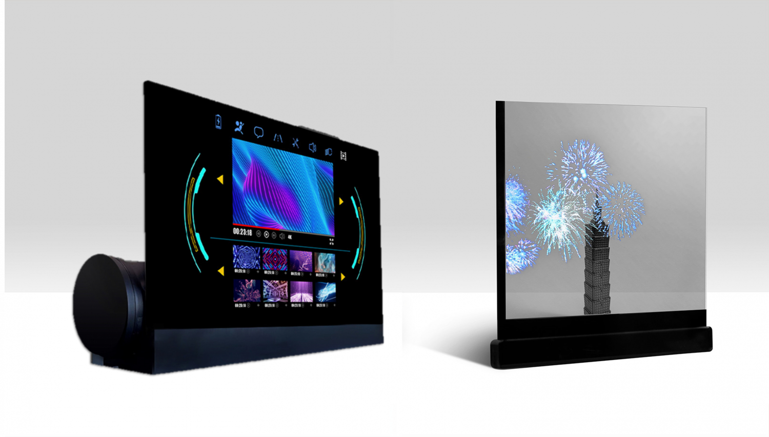 可卷式、折迭性、高透明